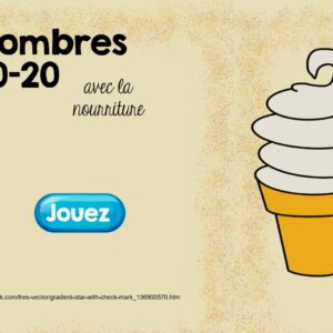 J'apprends les nombres en français. Digital website membership