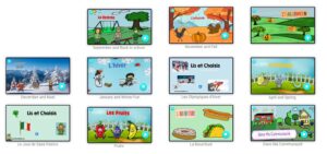 Drag and drop vocabulary games for second language learners